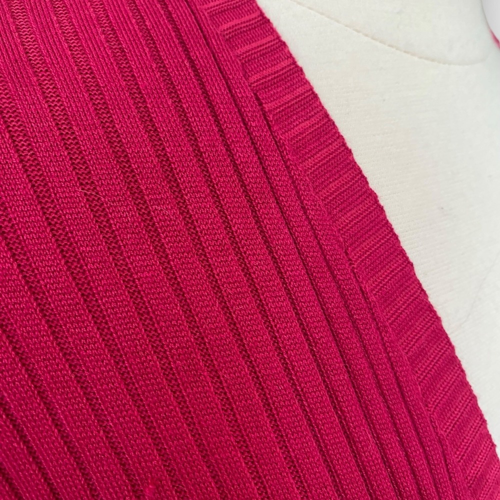Lane Bryant Womens Size 22 / 24 Cardigan Sweater Lightweight Ribbed Pink Stretch - Picture 3 of 8